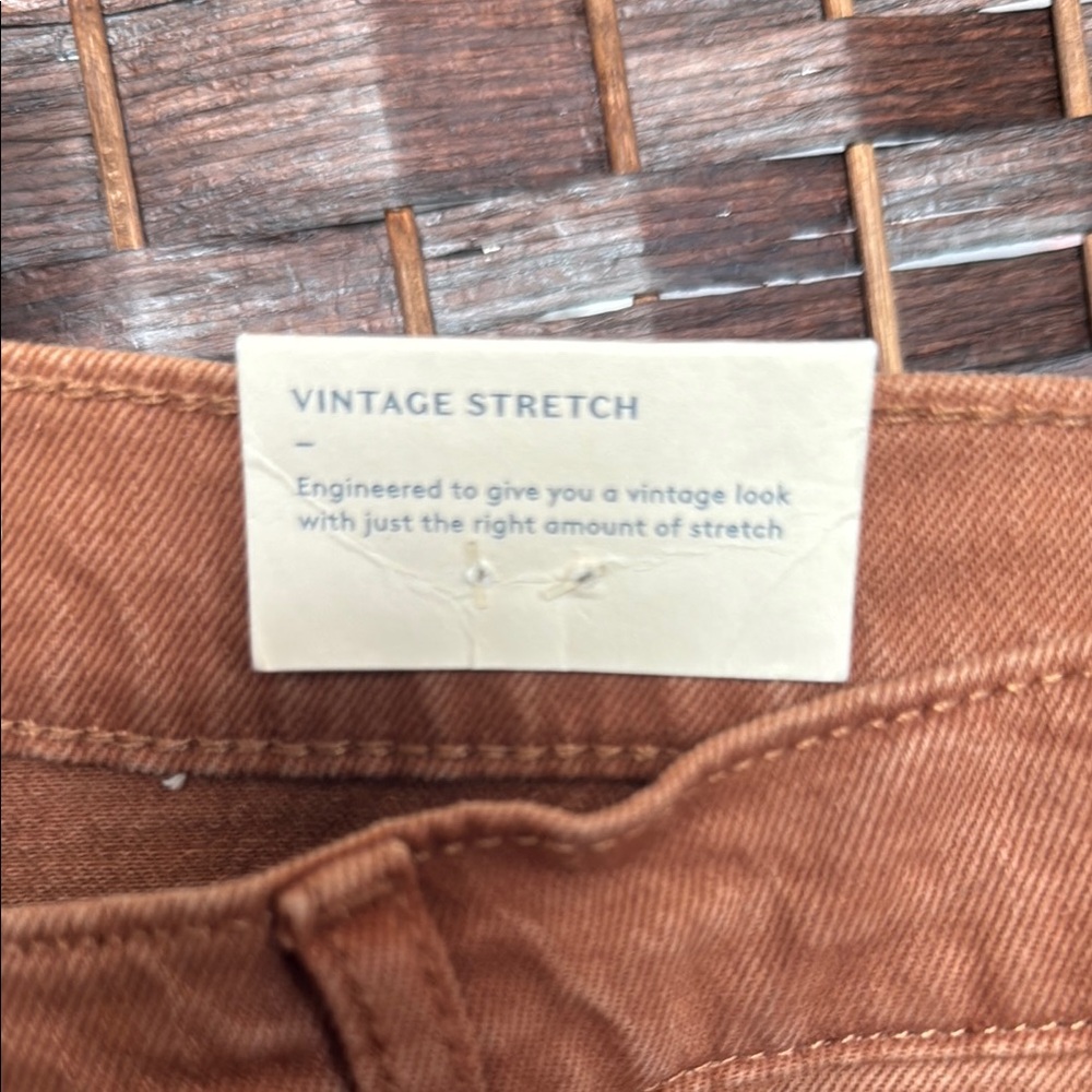 Universal Threads brown vintage straight leg denim Jeans pants NWT 14 / 32 - Picture 4 of 6